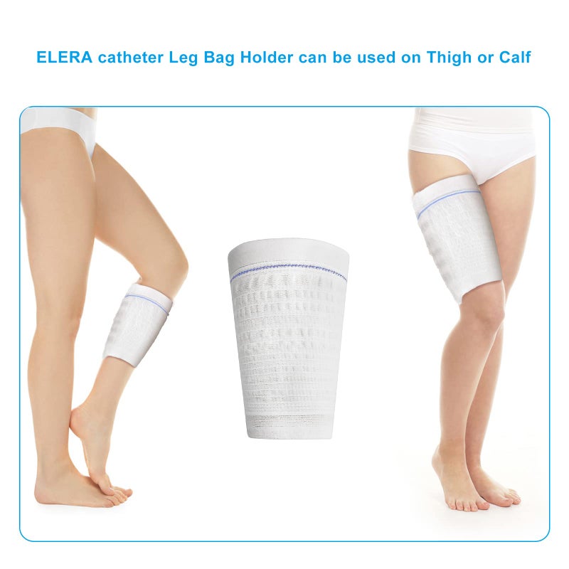 ELERA 2PCs Urine Bag Holder Carer, Comfortable Foley Leg Bag Sleeves Urinary Incontinence Supplies (Medium) - Image 5
